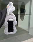 Plush Cute Long Eared Rabbit Phone Case