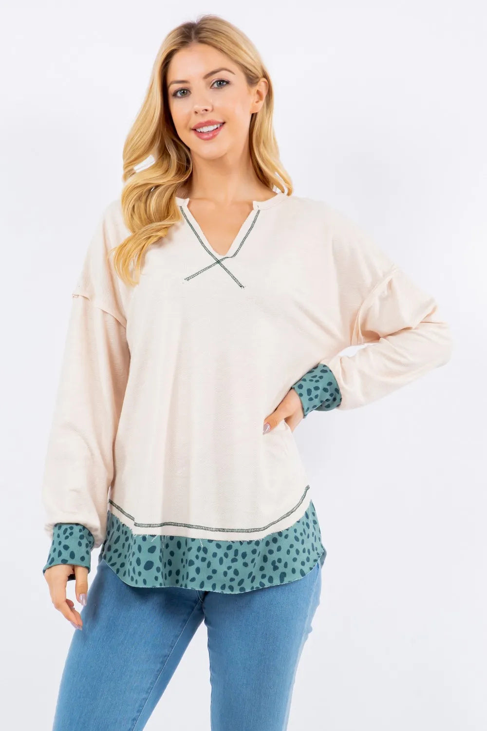 Celeste Full Size Shoulder Blouse (USA ONLY + 3 TO 5 DAYS SHIPPING)