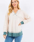 Celeste Full Size Shoulder Blouse (USA ONLY + 3 TO 5 DAYS SHIPPING)