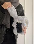 Plush Cute Long Eared Rabbit Phone Case