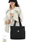 Women's Fashion Tote Oxford Cloth Light Canvas Crossbody Bag Versatile Large Capacity