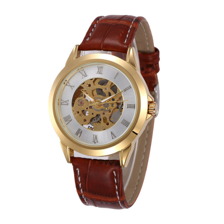 Men&#39;s Fashion Hollowed-out Automatic Mechanical Watch