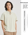 Mesh Waffle Lapel Polo Shirt T-shirt