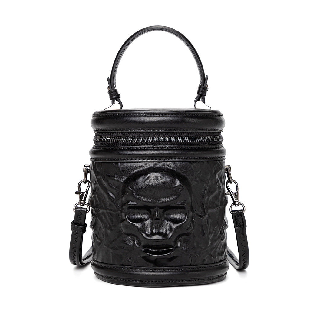 Women’s Gothic Coffin Shape Crossbody Bag – PU Leather Shoulder Purse with Chain Detail &amp; Adjustable Strap