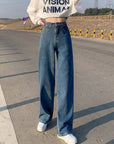 Wide Leg Jeans For Women Bottom Baggy Denim Pants Trousers