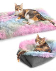 Pet Bed Mat New Pet Soft Dog Cat Blanket Fleece Cat Bed Mat Soft Warm Sleep Mat Cat Supplies Winter Foldable Pet Cushion