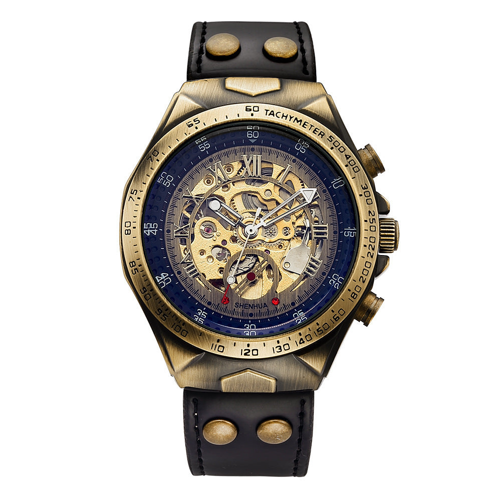 Men&#39;s Fashion Hollowed-out Automatic Mechanical Watch