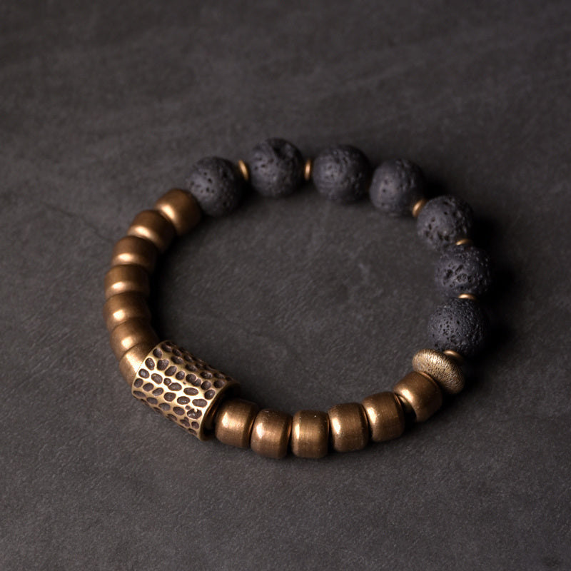 UNISEX Punk Rock Volcanic Stone Bracelet