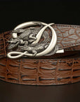 BeltCrocodile Buckle Men Belt Real Cowhide Automatic Buckle Casual