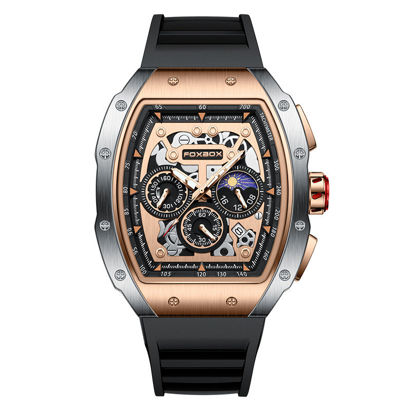 Hollow Multifunctional Waterproof Watch men
