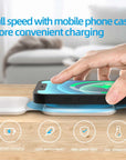 3 In 1 Magnetic Foldable Wireless Charger Charging Station Multi-device Folding Cell Phone Wireless Charger Gadgets