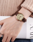 Retro Women's Simple Digital Calendar Casual Watch