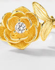 Women’s Fashion Retro Flower Ring – Adjustable 925 Silver