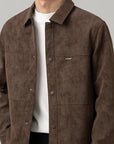 Men’s Light Mature Short Jacket – Casual Loose-Fit Polyester Coat