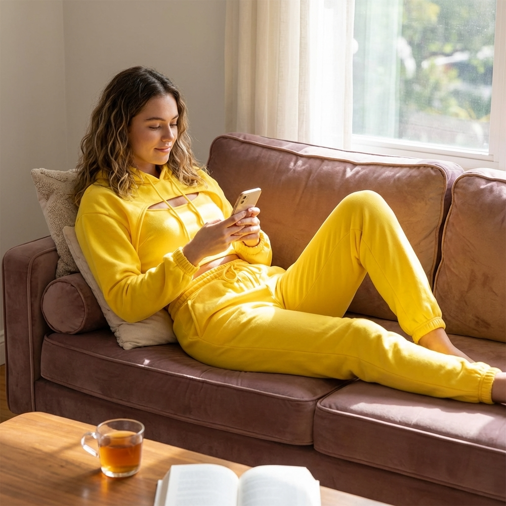 Women’s Velvet Tracksuit Set – 3-Piece Hoodie Vest and Pants Fleece-Lined Casual Streetwear Outfit