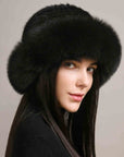 Mink Hair Hat Lady Braided Fur Winter  Women