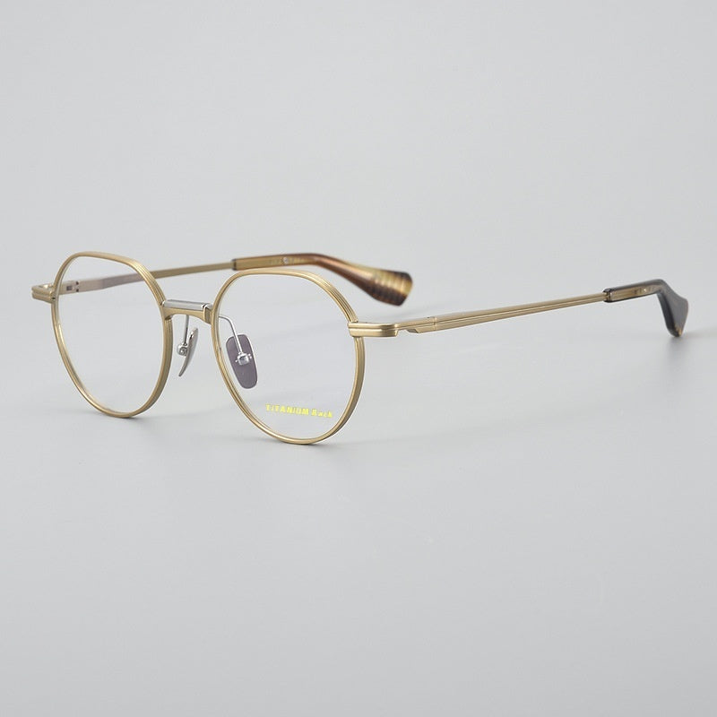 Ultra Light Pure Titanium Vintage Round Frame Spectacle