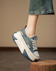 Women's White Summer Shoes - Breathable Casual Sneakers - Lightweight Walking Shoes for Women