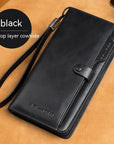 Men's Long Wallet Genuine Leather Wallet