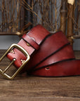 38CM Leather Belt Men's