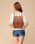 Leather Women Backpack