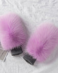 Women's Warm Winter Gloves Of Fox Skin