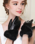Women’s Winter Sheepskin Gloves – Touch Screen & Thermal Insulated