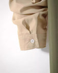 Men’s Casual Shirt & Trousers Suit – Army Green Cotton-Blend Leisure Set
