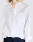 Slim Professional Loose White Shirt Women