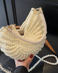 Women’s Handmade Woven Bag – European & American Retro Shell Shape