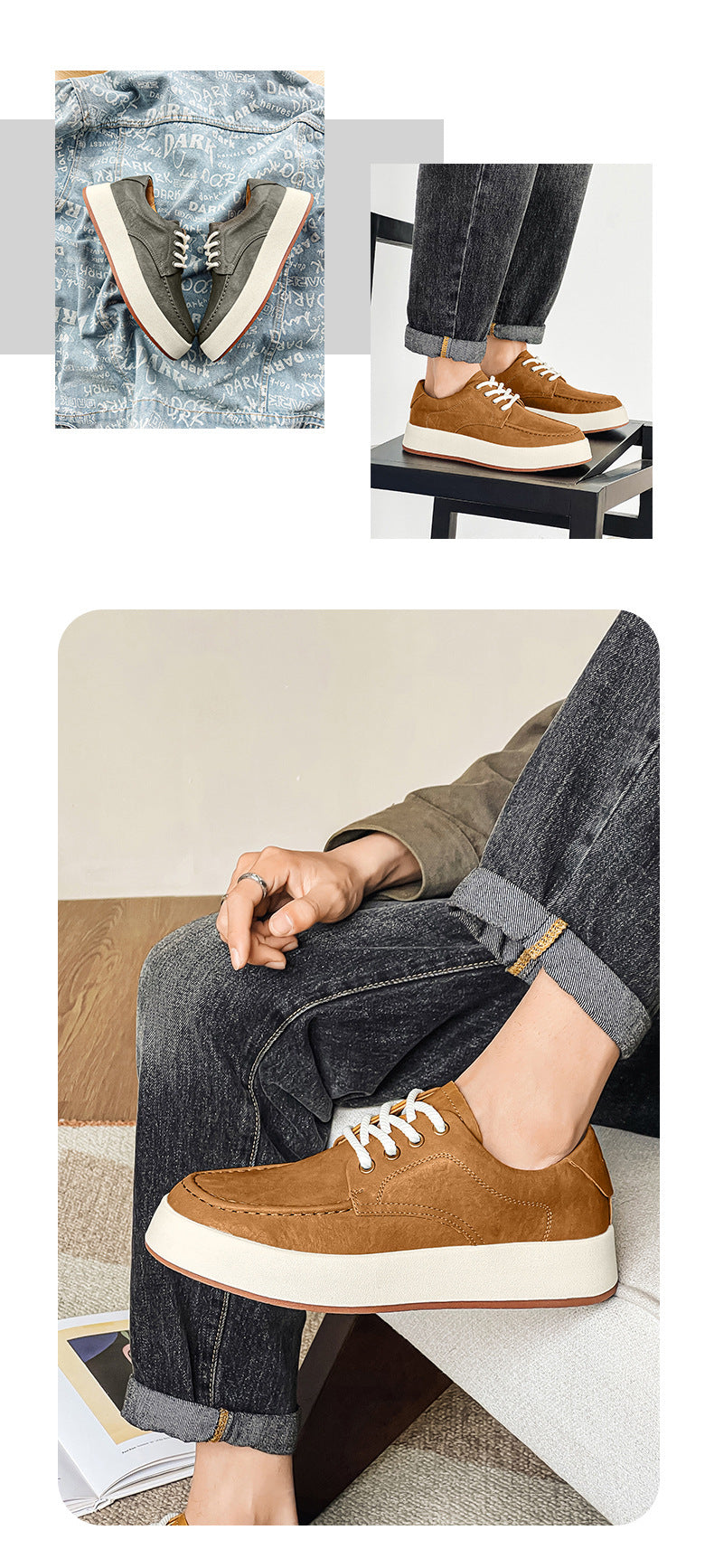 Men&#39;s Lace-up Platform