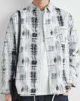 Men’s Pure Cotton Casual Cardigan Coat – Retro Plaid Shirt