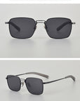 Pure Titanium Square Frame Double Beam Fashion Myopia Glasses For Men (3 to 7 DAYS SHIPPING)