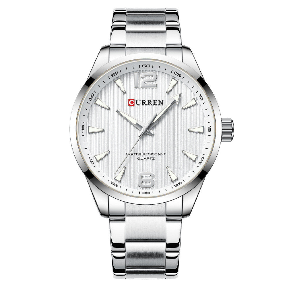 Men&#39;s Business Quartz Steel Belt Watch