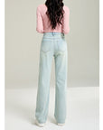 Straight Slimming  Wide Leg Jeans Women's