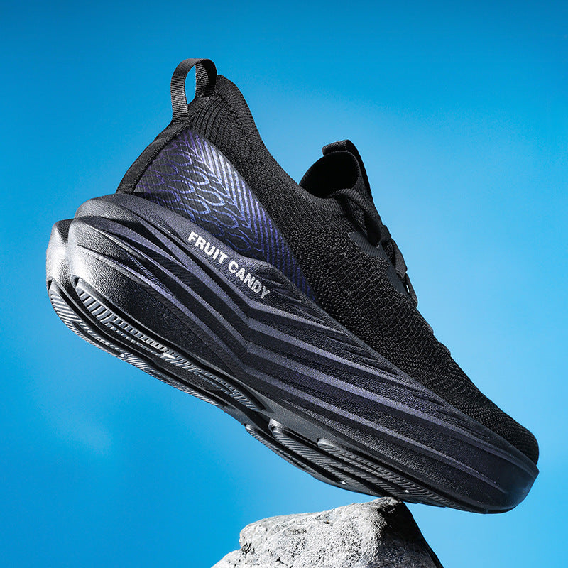 Men’s Summer Road Running Shoes – Breathable Mesh Sneakers with Shock Absorption