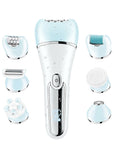 Six-in-one Women's Electric Plucking Hair Removal Device Suit