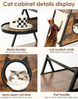 Cat House ,end Table. Wood Cat Condo Black Vintage Pet Furniture ( USA ONLY + 3 TO 5 DAYS SHIPPING)