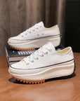 Women’s Thick-Soled Canvas Sneakers – Breathable Summer Sports Casual Shoes