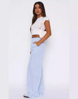 Fashion Casual Striped Trousers Summer Wide Leg Pants Men