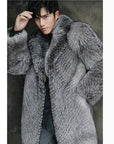 Men's Fur Coat Imitation Fox Fur