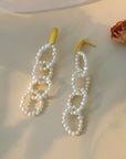 925 Silver Natural Freshwater Pearl Earrings