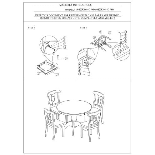 5pc Set Round Table 4x Side Chairs Cushion Fabric Upholstery Seat Rubberwood Black Color Furniture ( USA ONLY + 3 TO 5 DAYS SHIPPING)