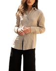 Women's Pure Linen Shirt