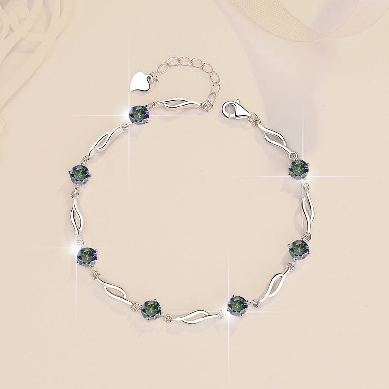 ✨ Dazzling Moissanite Bracelet – 0.5ct S925 Sterling Silver / Women’s Luxury Jewelry