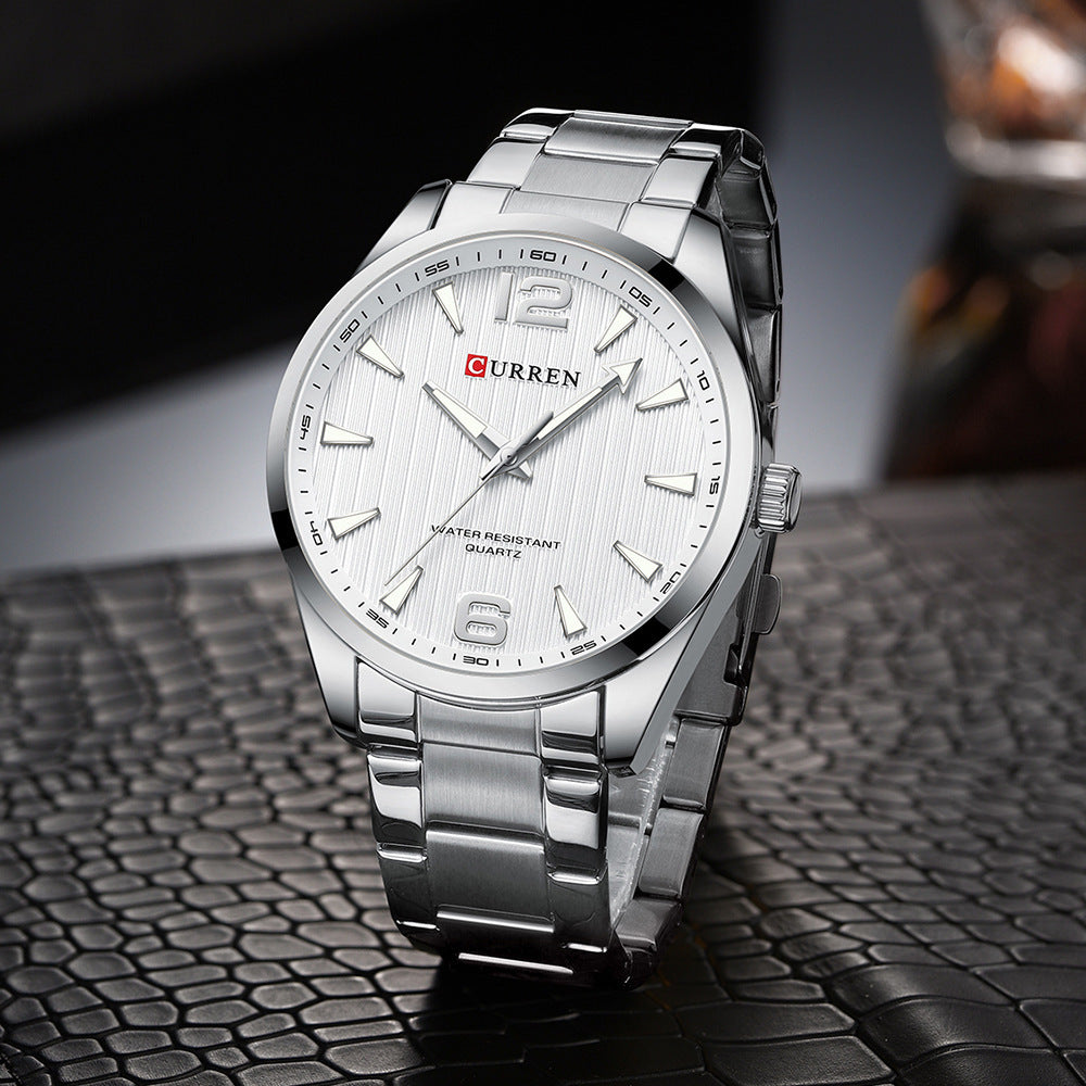 Men&#39;s Business Quartz Steel Belt Watch