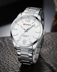 Men's Business Quartz Steel Belt Watch