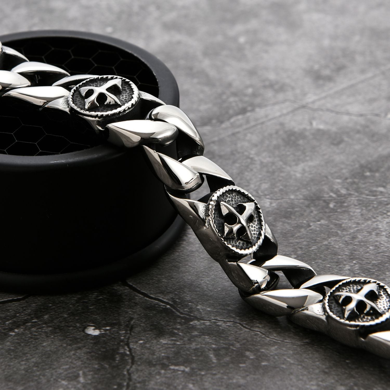 Titanium Steel Men&#39;s Bracelet