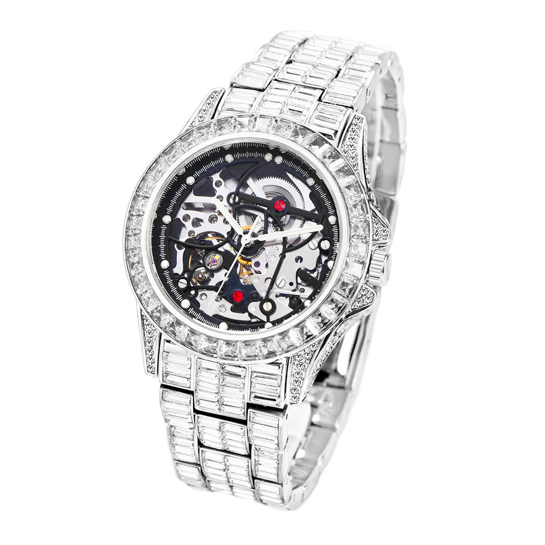 Full Bore Automatic Hollow Mechanical Men&#39;s Watch