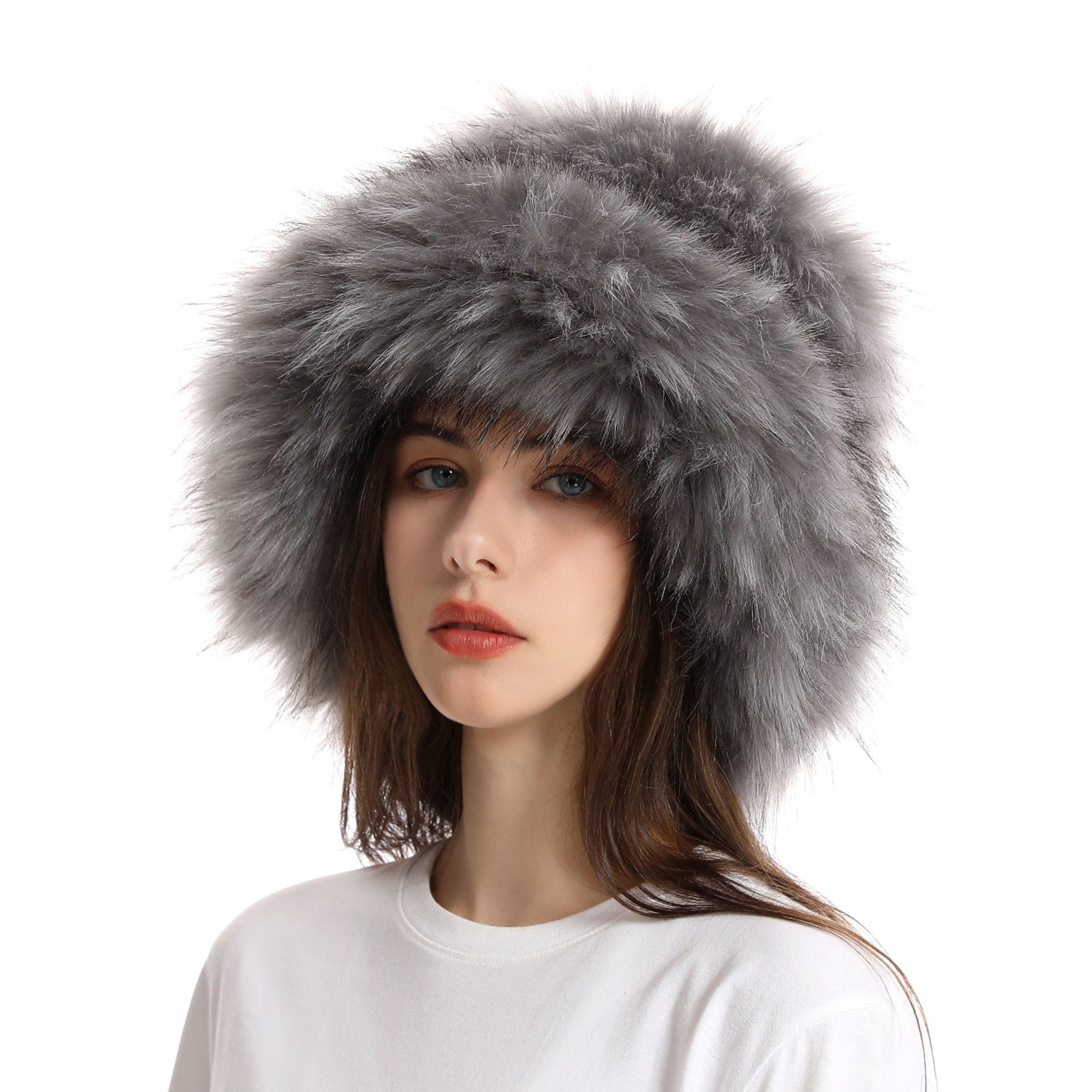 Winter Warm Thickened Faux Fur Hat – Cozy Elegance with European Style